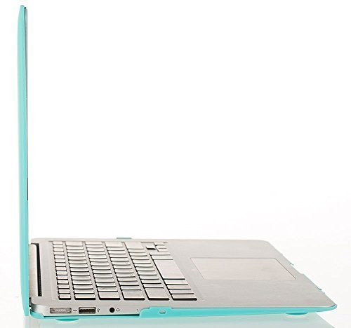 MOSISO Ultra Slim Plastik Hartschale Schutzhülle Snap Case für MacBook Air 11 Zoll (A1370 / A1465), Türkis - 6