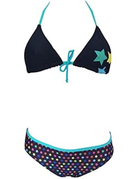 Mädchen Stern Bikini/Bademode 122-176 (122-128, Grün)