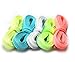 Produktbild Goalsse 5 paar Sport Leuchtende Schnürsenkel Sport Flache Schnürsenkel Glow In The Dark Nacht Farbe Leuchtstoff Schnürsenkel Viele Farben und Längen 100 cm