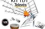  KIT ANTENA TELEVES HD 149902 +20MT CABLE+FUENTE TELEVES 5795 +CONECTORES DE ANTENA TIPO F Y CEI