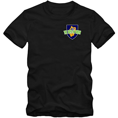 Irland EM 2016 #5 T-Shirt | Éire | Fußball | Herren | The Boys in Green | Trikot | Nationalmannschaft, Farbe:Schwarz (Deep Black L190);Größe:M