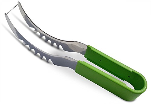 KITCHEN SAMOURAI Wassermelonen Schneider Wie aus dem TV schneidet einfach verzehrgroße Stücke aus Melonen, hochwertiges Design, nehmen Sie mehr gesunde Früchte in Ihren Ernährungsplan auf - 3