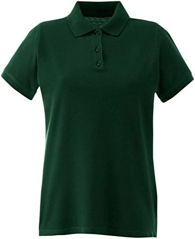 Ladies Pique Polo T Shirts Sizes 8 to 22 - WORK CASUAL SPORTS LEISURE (10 / S, BOTTLE GREEN)