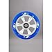 Produktbild Blunt 6 Spoked wheels 2013 110mm Stunt-Scooter Freestyle Roller Rolle mit Abec 9 Kugellager 6 Spokes / Silver / Pu Blue