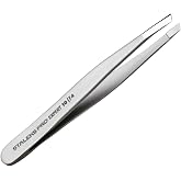 STALEKS PRO Expert 10 Hassas Kaş Cımbızları, Dar Eğimli U&ccedil;lar | Erkekler ve kadınlar i&ccedil;in hassas y&uuml;z kılı cımbızları; kalın k