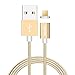 Produktbild VIDARE Magnet Ladekabel [1m] für Samsung, Sony, Huawei, HTC, Kindle und Weitere Handys. Geflochtenes Micro USB Magnet Lightning-Kabel (Luxus Edition)