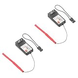 Caneles: 6 Caneles 2 Pcs FlySky FS-R6B 2.4Ghz 6CH Receptor por FlySky TH9X FS-CT6B FS-T6 Transmisor