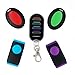 Produktbild vodeson Tragbare elektronische Schlüsselfinder Schlüsselanhänger Wireless Wallet Locator (2 Schlüssel Ring Empfänger + 2 flach Empfänger mit LED-Blitz)