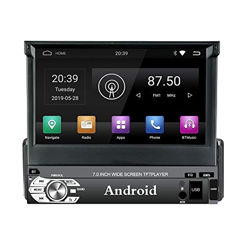 KKXXX KXT3 Plus 1 DIN Android 9.0 Auto Estéreo Auto Radio 2GB RAM 16GB ROM Am FM RD 7 Pulgadas TFT Capcitive Pantalla táctil Wi-Fi BT 4.0 Soporte de navegación GPS