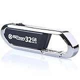 USB-Stick 32GB 2.0 Clip Karabiner ** Wasserdicht & Schnell...