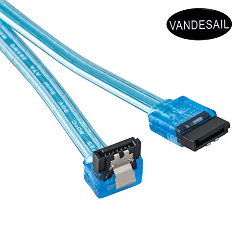 SATA Kabel, VANDESAIL® SATA zu ESATA gerade Kabel für Festplattenlaufwerk (0.5m/1.64ft, 90°, SATA3.0, Blau) - 2
