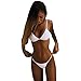 Produktbild Frauen Gepolsterter Bh G-String Tanga Bikini Bademode Zwei Badeanzug Badeanzug