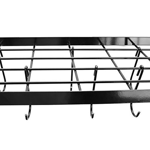 KINGSO-Kchen-Hngeleiste-Kchenregal-Kchenwand-Topf-Rack-Topfhalter-mit-10-Haken