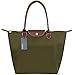Produktbild Nylon Damen Shopping Shopper Tasche – ZWOOS Frauen Stilvolle Wasserdichtes Handtasche Schultertasche Umhaengetasche Strand Tasche Schwarz (M, Vert)