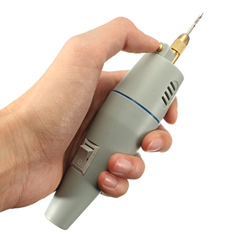 Mini Handschleifer Schleifer, GOCHANGE Schleifmaschine Elektro Rotary Drill Grinder Schleifen Werkzeug Set mit Power Adapter Koffer - 4