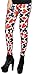 Produktbild erdbeerloft - Damen Mädchen Leggins Leggings Kartenspiel Symbole Print, One Size S-M-L, Mehrfarbig