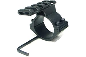 ZEITWISE Adapter für Weaver/Picatinny Schiene mit Top Rail 45mm lang für Zielfernrohre mit Durchmesser zwischen 25-30 mm