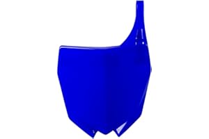 POLISPORT 8665500002 - Tabella portanumero replica OEM realizzata in plastica lucida resistente e durevole compatibile con le moto Yamaha in colore blu