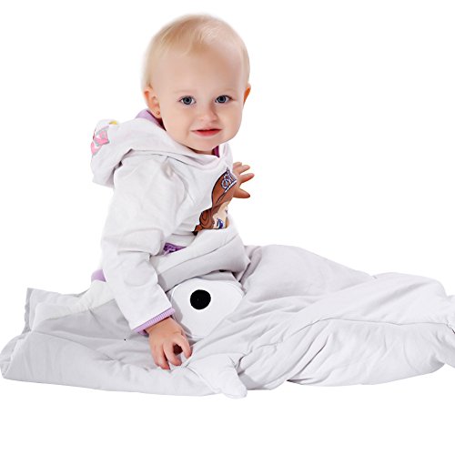 Scheppend Shark Bites Baby Sleeping Bag Newborn Sleep Sacks Swaddling Blanket,73cm x 98cm (Grey)