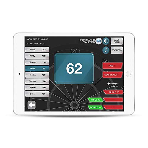 Diana Electrónica Carromco Panthera 301 - Con 6 Dardos Suaves, 500 Juegos, Para Hasta 8 Jugadores