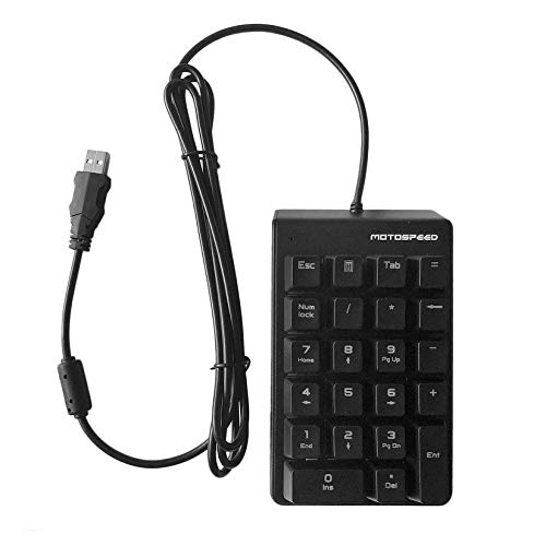 Preisvergleich Produktbild Wenwenzui-DE Motospeed 22 Tasten Mechanische Zifferntastatur Kabelgebundene Hintergrundbeleuchtung Gaming Keypad
