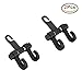 Produktbild 2 pcs auto haken autositz zurück haken - rücksitz versteckt kopfstütze kleiderbügel, universeller halter für die handtasche, einkaufen rucksack, tuch mantel (2 pcs mit zwei haken)
