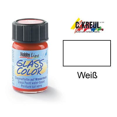 Glass Color Glasmalfarbe, 20ml, Weiß