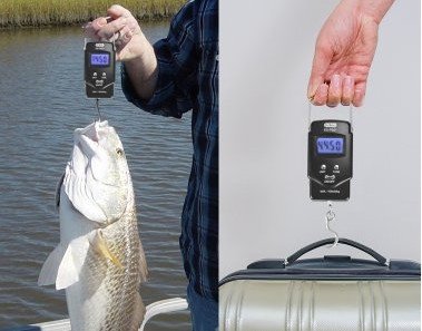 [Hintergrundbeleuchtetes LCD Display] Dr. Meter PS01 110 Pfund/50 kg Elektronische Waage Digital Fischen Paket Gepäckstücke Aufhänge-Haken Waage mit Maßband, 2 AAA Batterien enthalten - 6