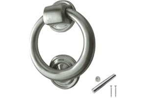 JEDO Heurtoir de porte en forme d'anneau chromé