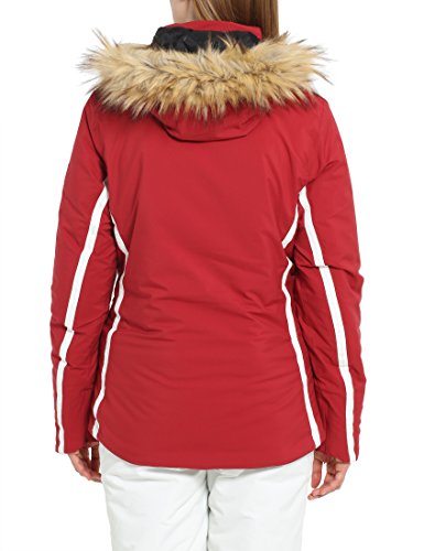 Ultrasport Damen Skijacke Snowflake in Rot o. Schwarz - Alpin Softshelljacke winddicht, wasserdicht & atmungsaktiv - Funktions Outdoorjacke mit Ultraflow 8.000 – Bild 3