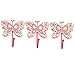 Childrens Set of 3 Girls Pink Butterfly Coat Hooks