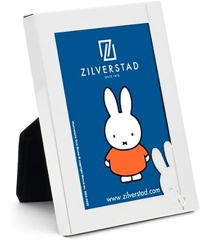 Cadre Photo Miffy Argenté 15x10 Cm - Déco Mignonne Pour Chambre D'Enfant