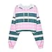 Produktbild Kapuzenpullover Damen Gestreiftes Patchwork Sweatshirt Lässige Kapuzenhemd Bluse Pullover Frauen Langarm Shirt mit Kapuze Bluse Lose Langarm Oberteile,ABsoar