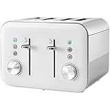 Breville VTT687 4 Slice High Gloss Toaster, White