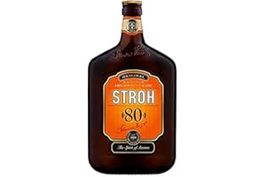 Stroh 80 RUM STROH 80 Austria Inlander Rum 70 cl, Original STROH Inländer Rum, essenza di rum per la tradizione culinaria e dolciaria austriaca in pasticcini, torte e dessert e cocktail