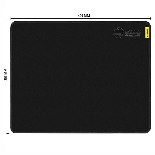 Sharkoon SHARK ZONE P40 XL - Alfombrilla Gaming, Flexible, 444x355x2,5 mm, Negro