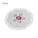Produktbild hete-supply Nordic Style Bestickt Tischläufer und Anhänger Serviette Tisch-Sets, Deckchen Tischsets Deckchen Vase Pad Tisch Ornament für Home, Tea Party, Hochzeit, Geburtstag, Hotel restaurant-1pc, 20cm/7.87in