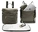 Produktbild Wickelrucksack von Miss Fong, Wickeltasche Rucksack, Baby Wickelrucksack, Lederrucksack Damen Mit Wasserdicht Wickelunterlage,Kinderwagen Haken (Olive)