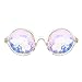 Produktbild Dragon868,Kaleidoskop Fashion Chic Gebeugt Lustige Unisex Visuelle Erfahrung Foto Requisiten Integrierte Rave Festival Party Brille (Weiß)