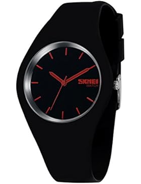 GWELL Unisex Armbanduhren Ultradrünn 30M Wasserdicht Analog Quarz Fashion Damen Herren Uhren One-Piece Outdoor...