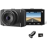 YI Dash Cam Ultra HD 2.7K Car Camera with MEMS 3-Axis G-Sensor, Voice Control, 16GB Memory Card, Built-in Wifi and 2.7” LCD Screen(Black)