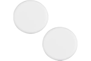 UFURMATE Rund väggskyddsplatta 2 st 5,8 cm plast skruvlösa tomma skyddsplattor självhäftande elektriska skydd för vägghål, exponerade ledningar