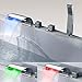 Produktbild BTSSA Badewannen Wasserhahn,Temperaturregelung LED Wannenarmatur Dusche Wasserfall Waschtischarmatur mit Handbrause