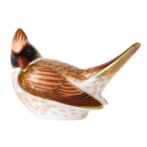 FEMALE CARDINAL Royal Crown Derby Paperweight