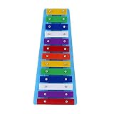 Andoer® 13 Bar Kinder Glockenspiel Xylophon Bunter Note des Pädagogisches Rhythmusinstrument Rhythmus Spielzeug für Baby Kleinkind Kinder - 3