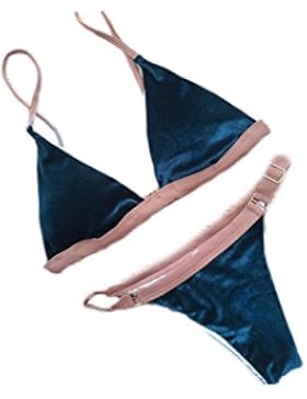 Le Donne Sexy Velvet Due Serie Di Split Costume Bikini