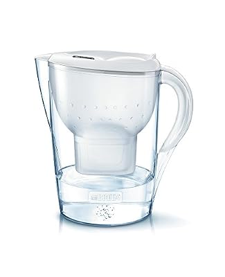 BRITA, Carafe Filtrante, Marella XL, 3.5L, 1 Cartouche Filtrante MAXTRA+ incluse - Blanc