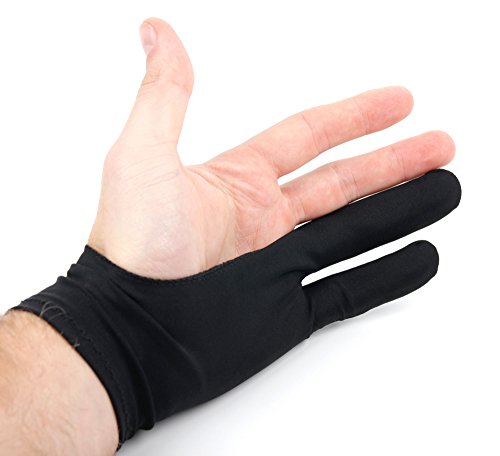 DuraGadget hochwertiger Antifouling-Handschuh, geeigent für Wacom Intuos Comic Black Pen + Touch M CTH-690CK-S, WACOM PTH-651S-DEIT, CTL-490DW-S Intuos, PTH-651-DEIT Intuos Pro, CTL-480S-S Intuos, CTL-490DS-S Intuos und CTH-490PK-S Grafiktabletts - 3