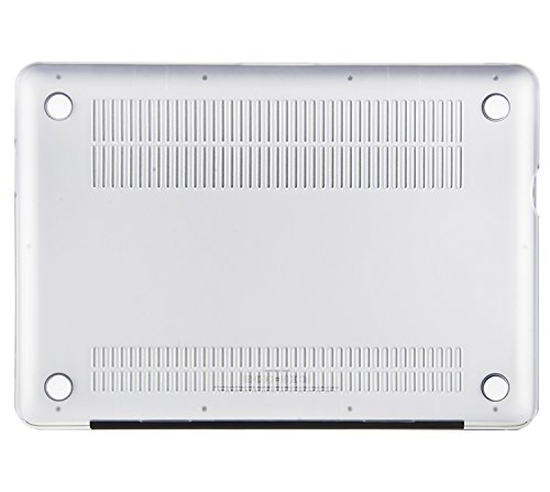 MacBook Pro 13 Hülle Case, iNeseon Ultra Slim Gummierte Hartschale Tasche Cover Shell, US Transparent und EU Transparent Tastatur Abdeckung Schutzhülle für Apple MacBook Pro 13.3 Zoll Aluminum Unibody mit CD-ROM Drive Modell:A1278,NICHT für MacBook Pro 13 mit Retina Display (Transparent) - 5