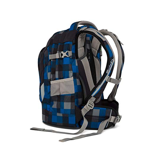 SATCH Airtwist Schulrucksack SAT-SIN-002-911, 45 cm, 30 L, Blue Grey Checks - 4